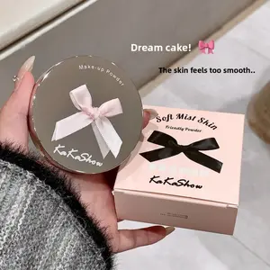 Kakashow Soft Matte Pressed Powder, Oil Control Setting Powder, Concealer Waterproof Sweatproof, No Caking & Long Lasting Makeup