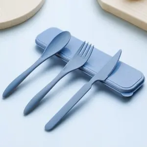 Portable Foldable Cutlery Set, Anti-Mold Stainless Steel Knife Fork Spoon, Travel Camping Outdoor Picnic Essential, Rust Resistant Storage Box Design