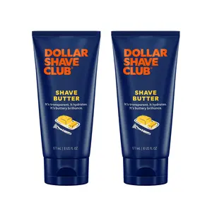Dollar Shave Club Shave Butter – Translucent Shaving Cream Alternative, Clear Smooth Shaving Cream, Helps Reduce Ingrown Hair, 6 oz. 2-Pack