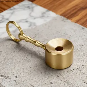 Retro Brass Whistle — A Compact, Exquisite Bird Whistle with a Crisp, Lifelike Call. Portable and Pocket-Sized—An Ideal Gift for Outdoor Camping Enthusiasts.