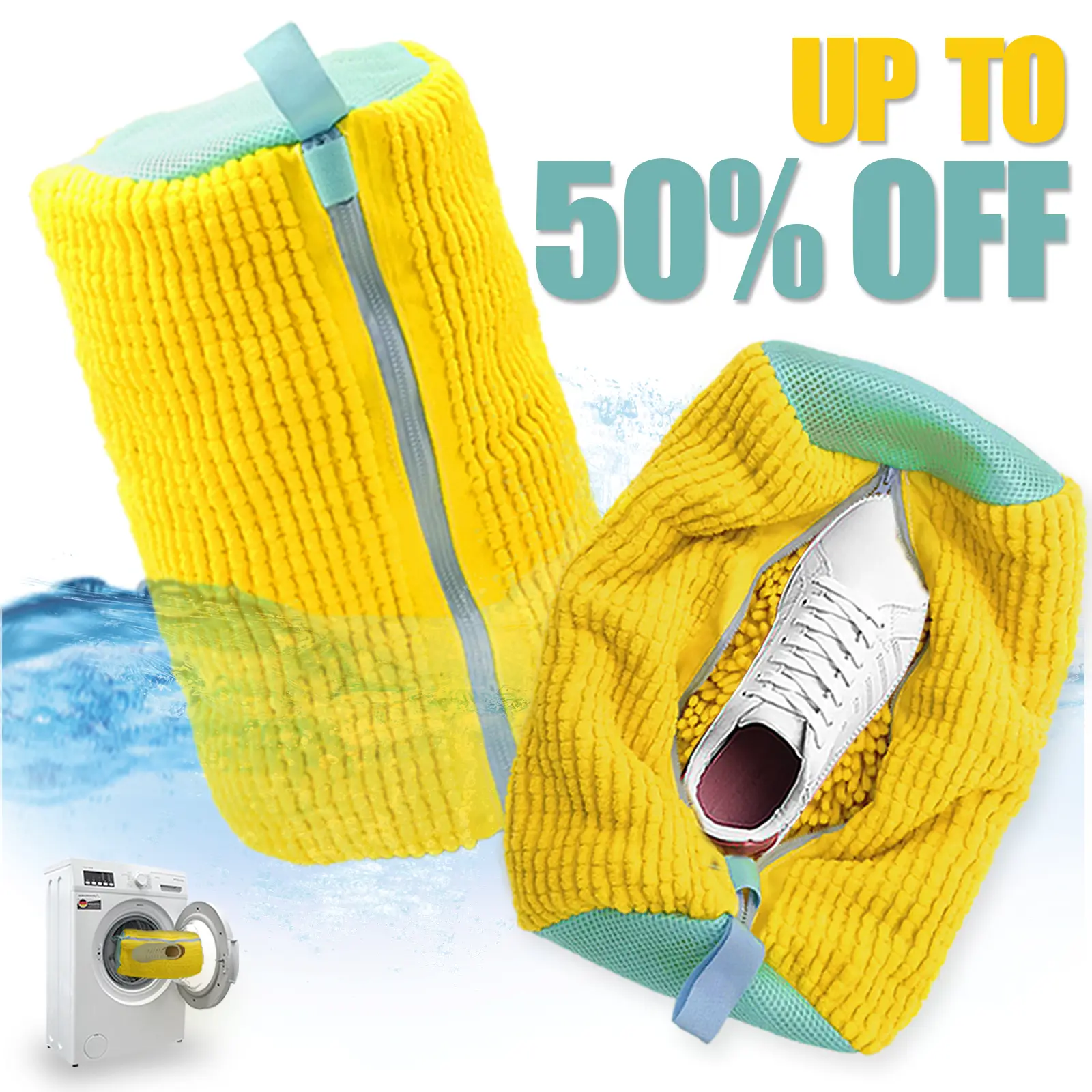Laundry Shoe Washing Bag for Washing Machine - Protect Your Footwear during the Wash Accessories shoe washing, 1pcs/2-pcs Set with Gift Box Mesh Acces