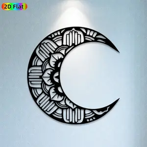 1pc Tribal Moon Metal Wall Art,Tribal Moon Statue Mural, Ideal Gift for New Year, Easter, Tribal Art Enthusiasts, Weather-Resistant Metal Wall Decor Wall Sculptures, Perfect for Living Room Wall & Garden Fence, Unique Home Decor Accent