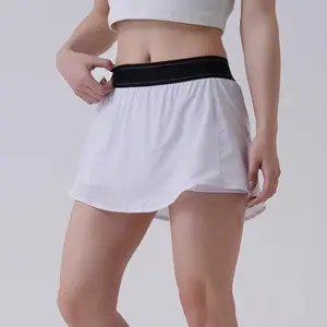 Quick-drying tennis skirt, outdoor yoga short skirt, cool, sun-proof and anti-glare, comfortable and casual sports short skirt
