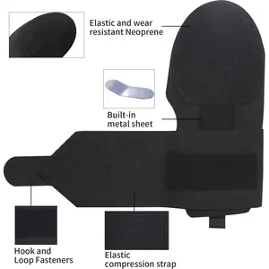 Sliding Mitt Youth and Adult Baseball Sliding Glove with Thumb Hole Softball Hand Wrist Protector with Elastic Compression Strap for Running