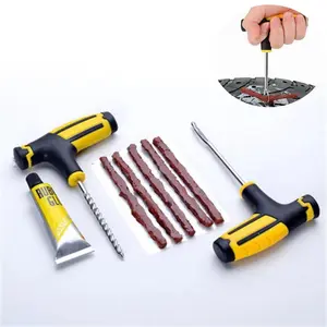 Quick Heavy-Duty Tire Repair Kit, Easy-To-Use Tire Patch Tool Set, Ideal for Cars, Trucks, Motorcycles, Bikes, Electric Vehicles