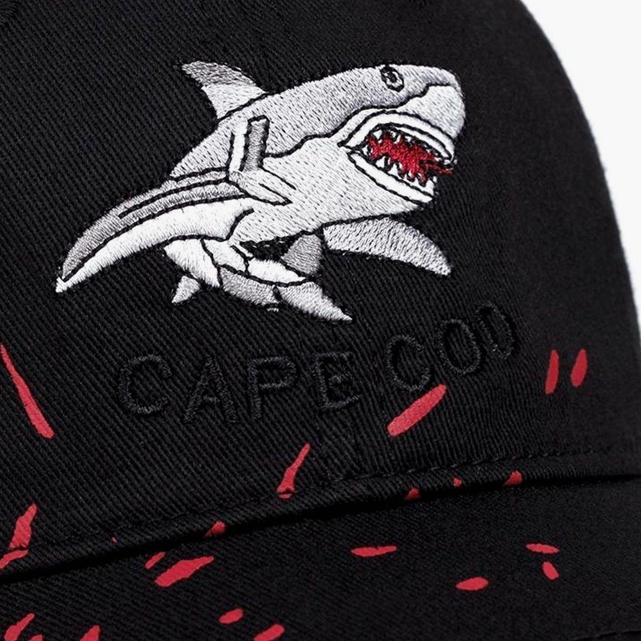 Shark Embroidered Creative Edge Baseball Cap for Men and Women, Trendy Streetwear Fashion Hat, Casual Outfits Cap