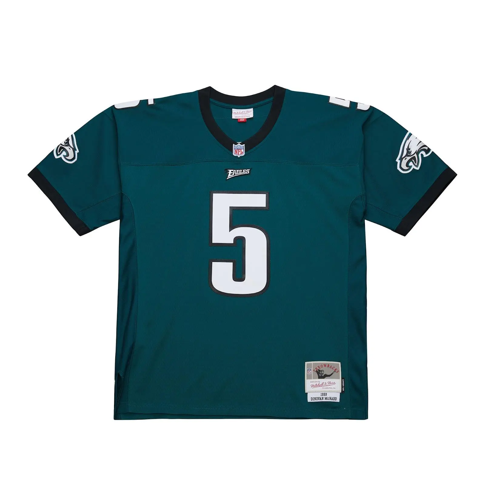 Donovan McNabb Philadelphia Eagles 1999 Midnight Green Legacy Jersey NFL Throwback Mitchell & Ness