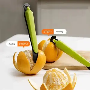 1PC Kitchen vegetable and fruit tools Multi functional stainless steel fruit peeler Grapefruit Lemon Peeler Orange peeler