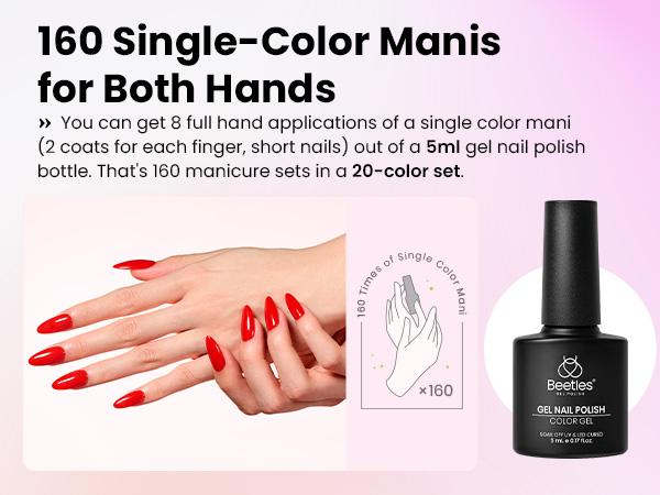 Beetles Gel Nail Polish Kit with U V Light Gel Polish Nail Set Manicure Tools Soak Off All Season Gel Nail Kit Cutics DIY Gift for Women