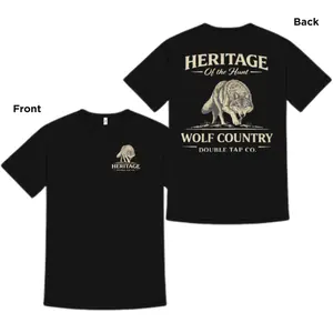Heritage Of The Hunt Wolf Country Shirt Wolf Hunting Graphic Tee Outdoor Hunter Gift For Men Wildlife Hunting Vintage Style T-Shirt