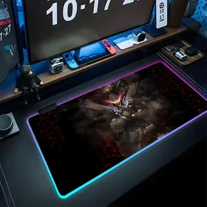 Overwatch Mouse Pad Gaming Rgb Mousepad Backlit Keyboard Gamer Girl Xxl Laptop Mat Table Pads Deskpad Gaming Items