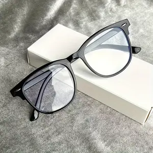 1Pc transparent lenses for men and women, reducing eye fatigue on computers, TVs, phones and games,