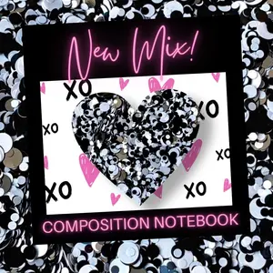 LOOSE GLITTER COMPOSITION NOTEBOOK