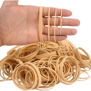 -Rubber Bands Assorted Sizes Beige Elastic Bands rubber bands office supplies 227g/0.5lbs size16,size#19,size#33,size#64