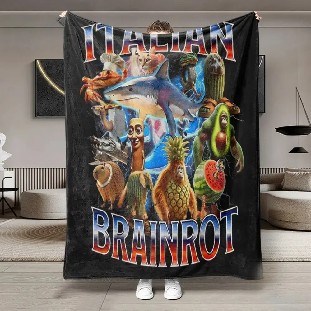 Stranger Things Season 5 Flannel Throw All Season Blanket - Large, Soft, Lightweight & Warm - Perfect for Bed, Sofa, Office, Camping & Travel - Christmas & Winter Gift