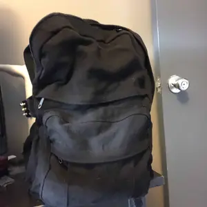 Casual Plain Canvas Durable Backpack, Portable Zipper Backpack, Minimalist Leisure Style Backpack for Women & Men for Daily Use