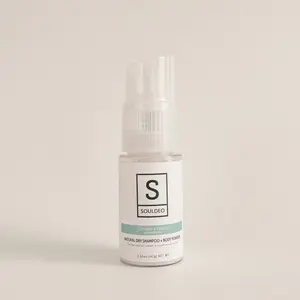 Coconut and Vanilla Dry Shampoo for Dark Hair with Black Cocoa Elegance, Multi-Purpose Magic, and Refillable Spray Bottle