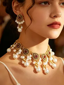 Vintage Hollow Water Drop Necklace and Earrings Set, Low Allergy DIY Jewelry, Perfect for Parties, Weddings, Birthdays, Gifts
