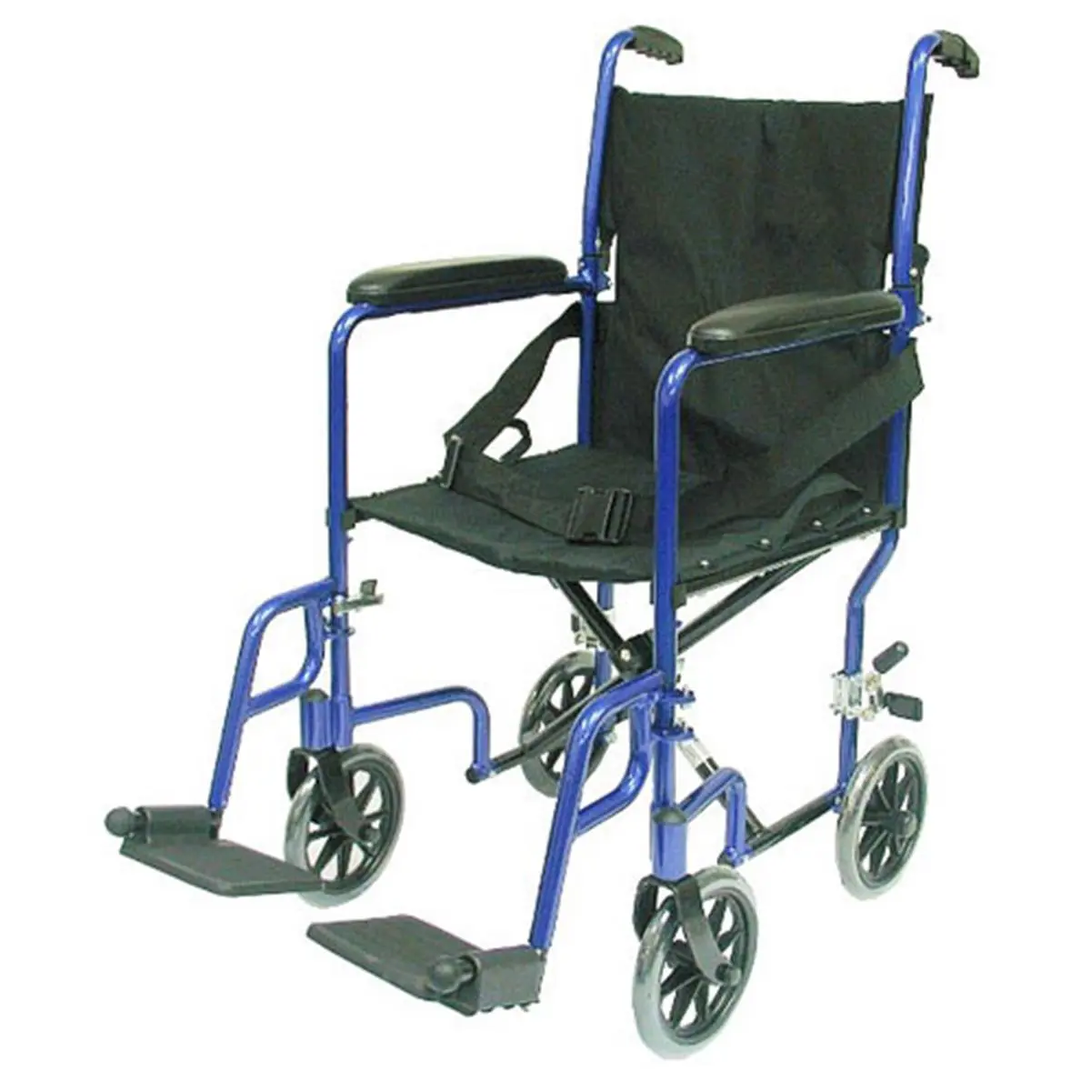 212 MAIN Pet Small Animal Foldable Transport Wheelchair, Blue, Lightweight, Nylon Seat