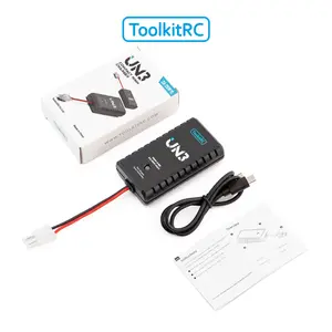 ToolkitRC UN3 USB-C NiMH Battery Charger, 2A 25W Max Compact Fast Charger with Tamiya Connector for RC Car RTR Vehicles