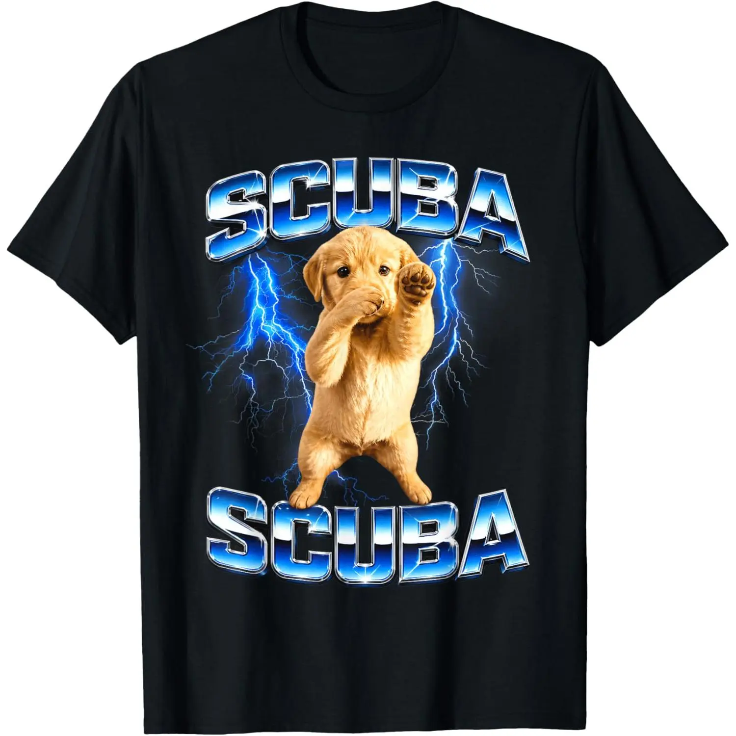 Trending Meme Funny Dog Shirts Scuba Dance Meme Black T-Shirt