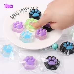 Cute Cat Paw Stress Relief Toy, Soft Elastic Transparent Texture, Anxiety Relief Finger Toy for Adults and Kids, Universal Use