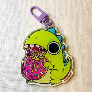 Dino Donut Chomp Keychain
