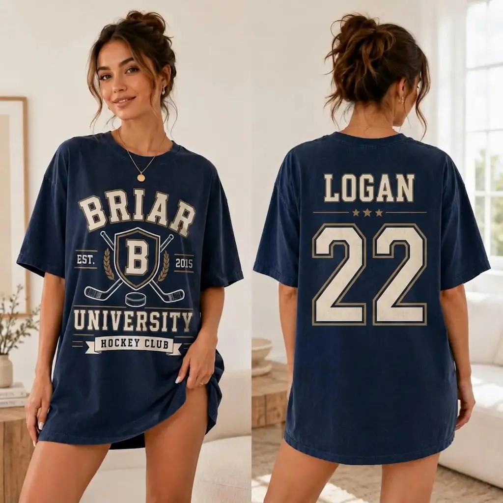 Off-Campus Briar Hockey Shirt, Hockey Romance Shirt,John Logan, Offcampus Shirt, College Hockey Shirt, Comfort Colors Shirt