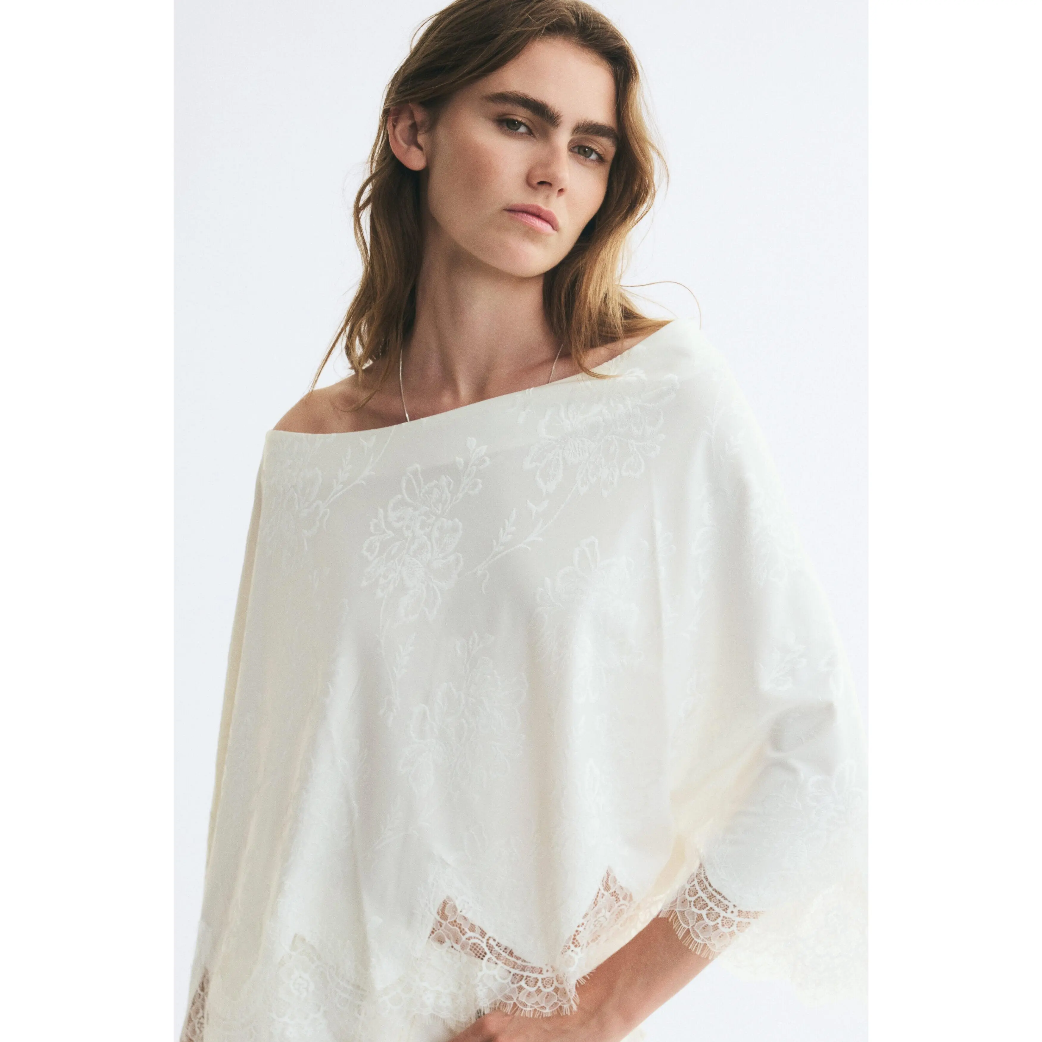 H&M One-shoulder cape top