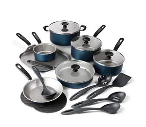 Tramontina Primaware 18-Piece Aluminium Ceramic Non-Stick Cookware Set for Kitchen Utensils & Gadgets