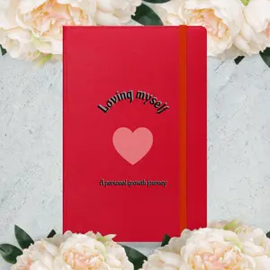 Hardcover bound notebook 80 lined, cream-colored pages, a built-in elastic closure, and a matching ribbon page marker. Expandable inner pocket for storing loose notes.