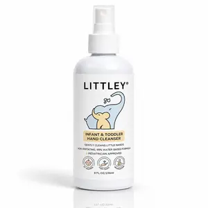 Littley 8oz infant & toddler hand cleanser | fragrance-free HOCl hand spray | gentle alcohol-free hand cleanser for kids