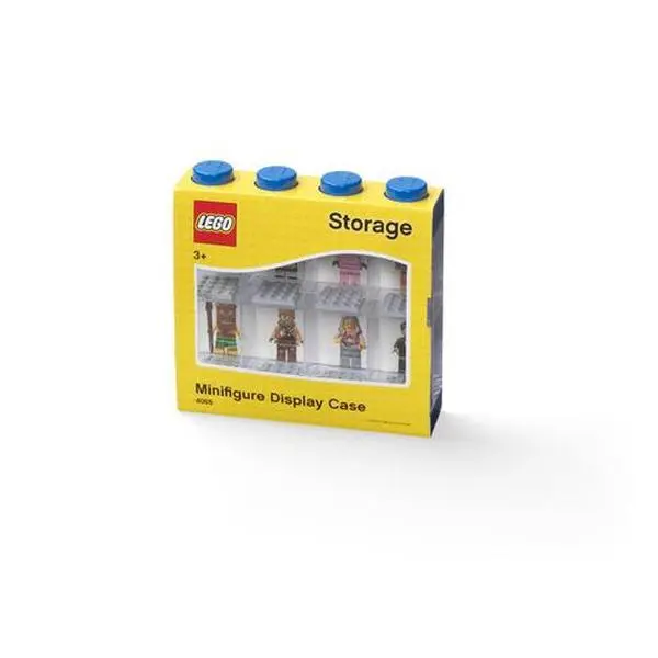 LEGO Minifigure Stackable Display Case 8, Blue  [COLLECTIBLES] Blue, Brick
