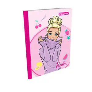 Composition Notebook for Girls with Stickers. Primavera Barbie Style