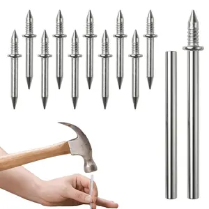 #SummerVibes Double-Head Skirting Thread Seamless Nail, Double-Headed Nails, Invisible Screws & Specific Sleeve Tool, for Seamless Skirting Thread with Solid Wood Baseboard