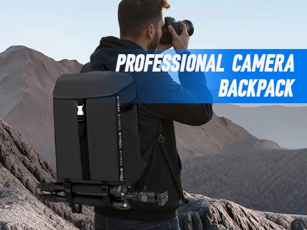 Camera Backpack Large Capacity - Water Resistant Multi Compartment For DSLR Laptop Drone Men Women
