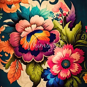 Whimsykel - Boho Flowers Decoupage Paper (21x29)