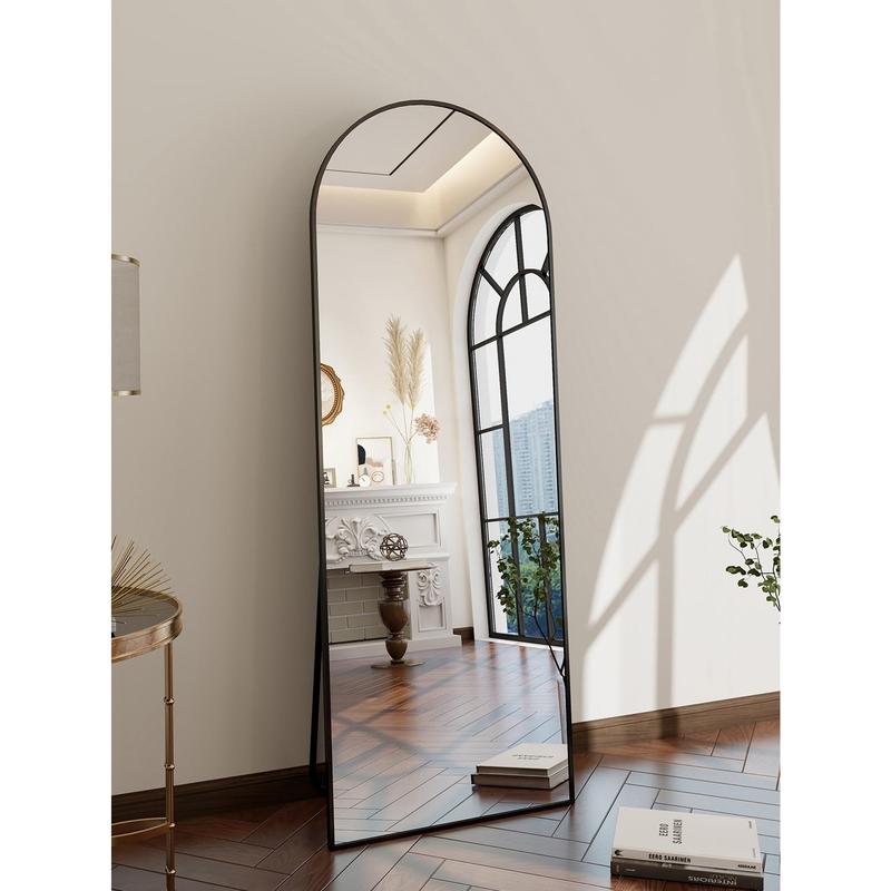 71"X30" Arch Mirror Full Length, Floor Length Mirror, Wall Mirror Full Length, Oversized Floor Mirror, Full Body Mirror For Hanging Or Leaning Against Wall, Full-Length Mirror With Aluminum Alloy Frame Full Body Mirror For Living Room, Bedroom, Cloakroom.