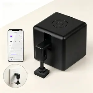 Smart Button Pusher, Upgrade with Touch Control and No Wiring, Smart Home Automation Accessory for App Control, Compatible with Alexa Google Home via Tuya Bluetooth Hub, Timer Function and Scheduled Tasks
