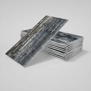 16/32/64 Pcs Peel and Stick Backsplash, PVC Aluminium Wall Tile, Wood Stick on Backsplash for Kitchen Bathroom Decor, Adhesive Decals, Decorative Wallpaper