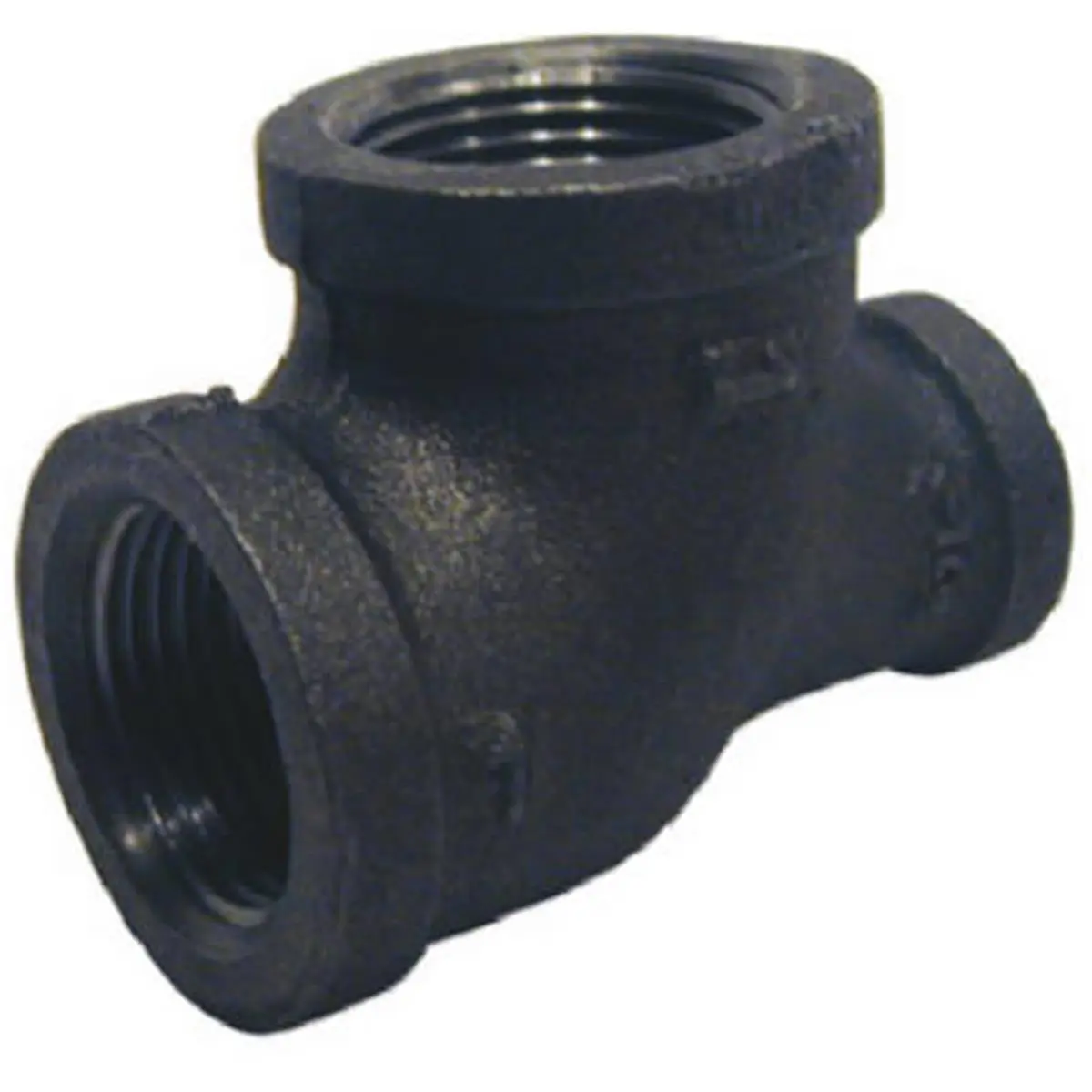 212 MAIN Pannext Threaded Fit 1 x 3/4 in. Black Reducing Pipe Tee, B-RT21007 Model, 2.8 in Compatibility Threaded Joint Pipe Tee