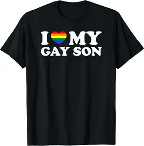I Love My Gay Son T-Shirt, Funny Shirt, Cotton Tee, Short Sleeve, Size S-5XL