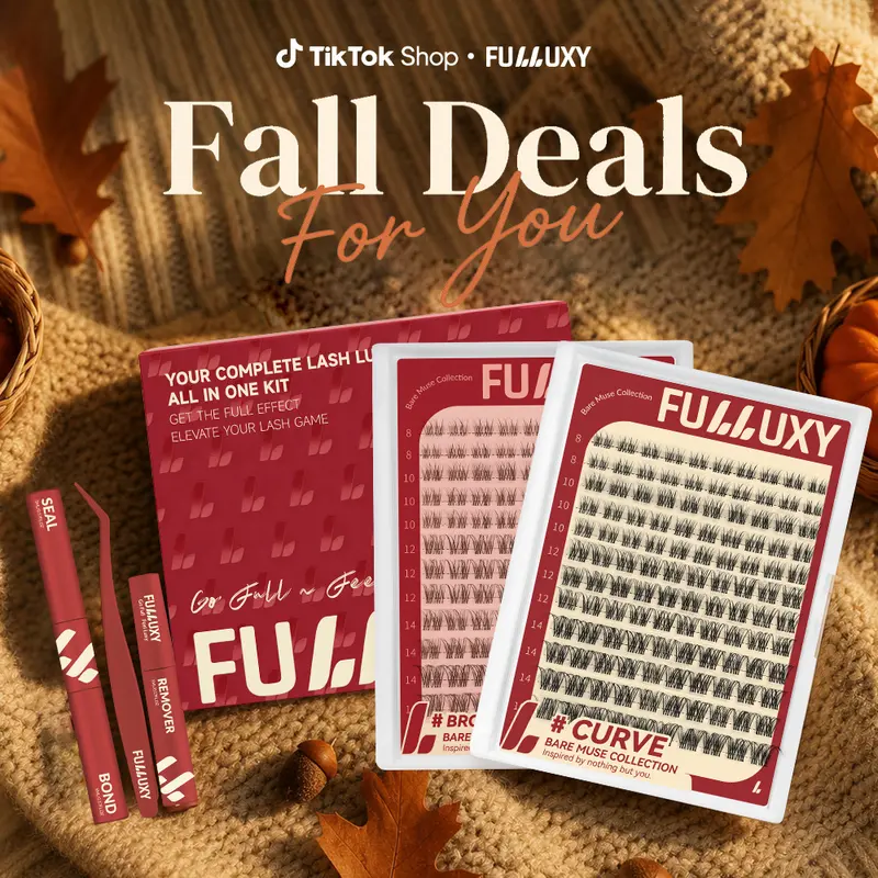 Black & Brown Curve Grab all Curve Color Here | Fulluxy Bare Muse Collection Collection Upgrade U Lashes with Ultra-Dense, Waterproof, Long-Lasting Lashes | Venus Velure | Muse | Beginner-Friendly Lashes for a Flawless Look | Trendy & Must-Have Clusters