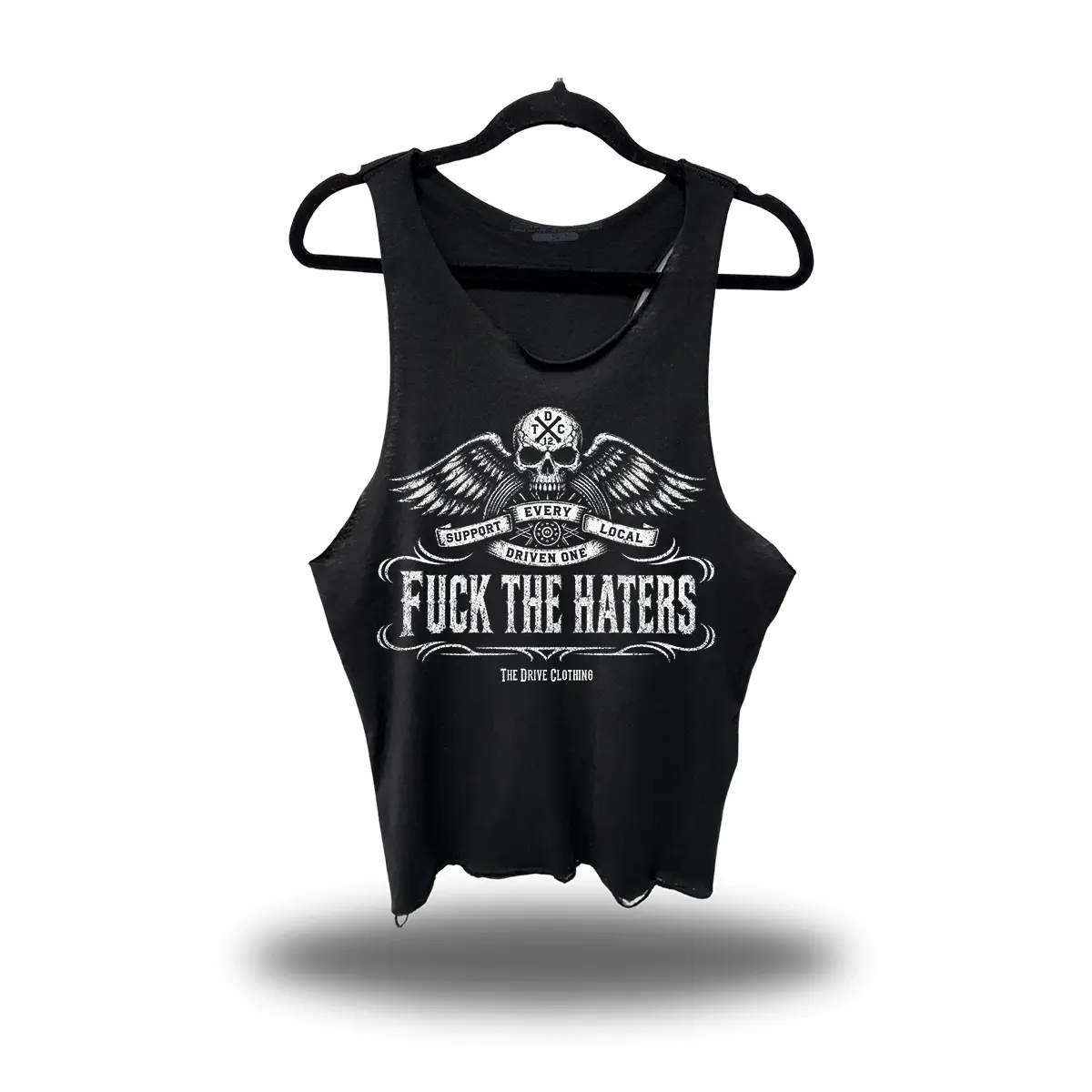 F*CK THE HATERS SCOOP NECK STRINGER TANK TOP