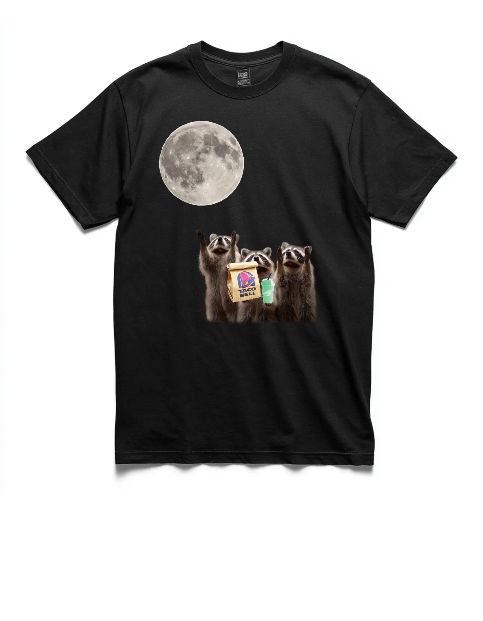 Taco Bell Heist Shirt – Chaos Raccoon Meme Tee