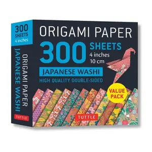 Origami Paper 300 Sheets Japanese Washi Patterns 4 (10 CM): Tuttle Origami Paper: Double-Sided Origami Sheets Printed with 12 Different Designs -- Tuttle Studio, General Merchandise