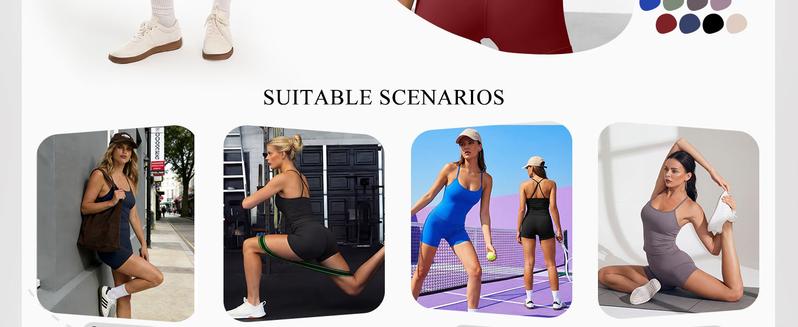 ANRABESS Women Workout Sets Build in Bra 2 Piece Outfits Tank Tops Tummy Control Shorts Yoga Gym Active Wear Clothing Set