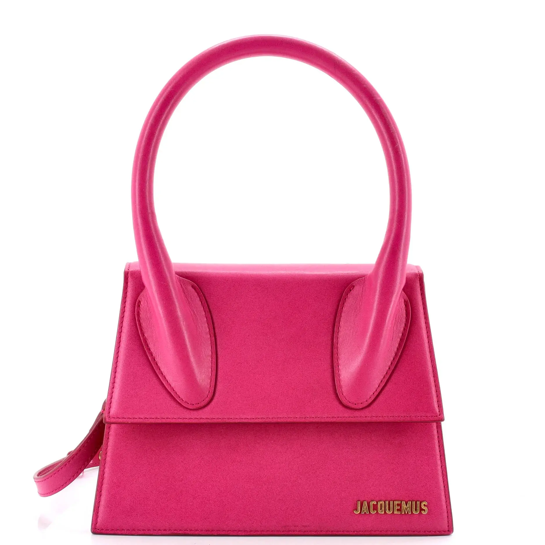 Pre-owned JACQUEMUS Leather Top Handle Bags Le Grand Chiquito Bag Large by Rebag