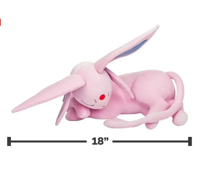 Pokemon Espeon Sleeping Plush - 18-inch Premium Plush in Sleeping Pose