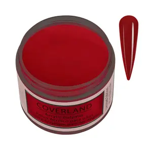 Tones Coverland Acrylic Powder Tones "Candy Cane" Red 1.5 oz Limited Edition, 100+ Vibrant Colors, Durable Results Lasting 3+ Weeks Nail Art